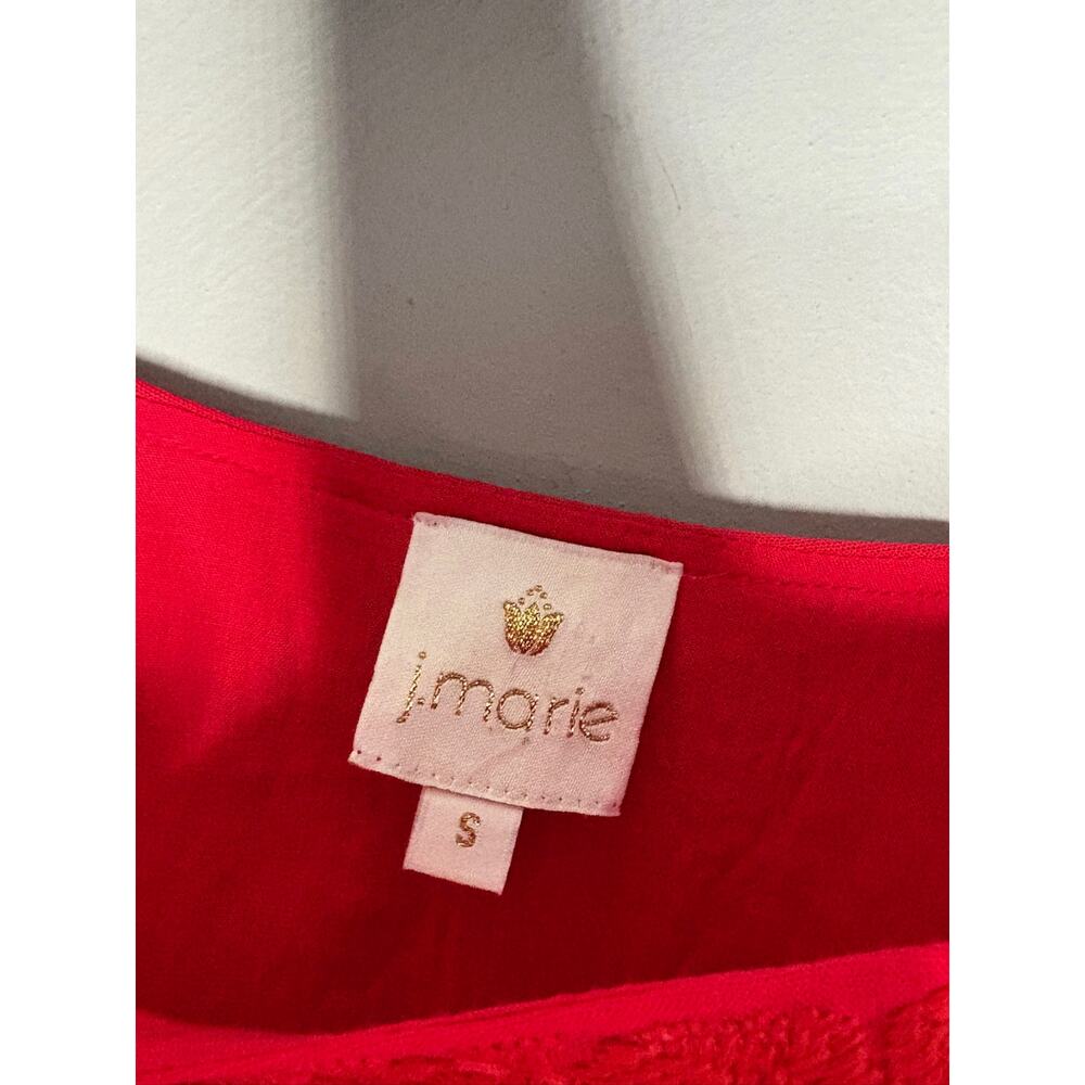J.Marie Mexican Oaxacan Style Red Mini Dress Embroidered Women's S NWT - Picture 2 of 7